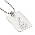 Silver - Back - Tottenham Hotspur FC Silver Plated Dog Tag And Chain