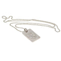 Silver - Front - West Ham United FC Silver Plated Dog Tag And Chain