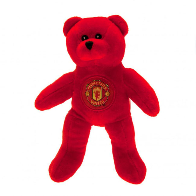 Red - Front - Manchester United FC Mini Bear Plush Toy