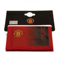 Red-Black - Side - Manchester United FC Touch Fastening Fade Design Nylon Wallet