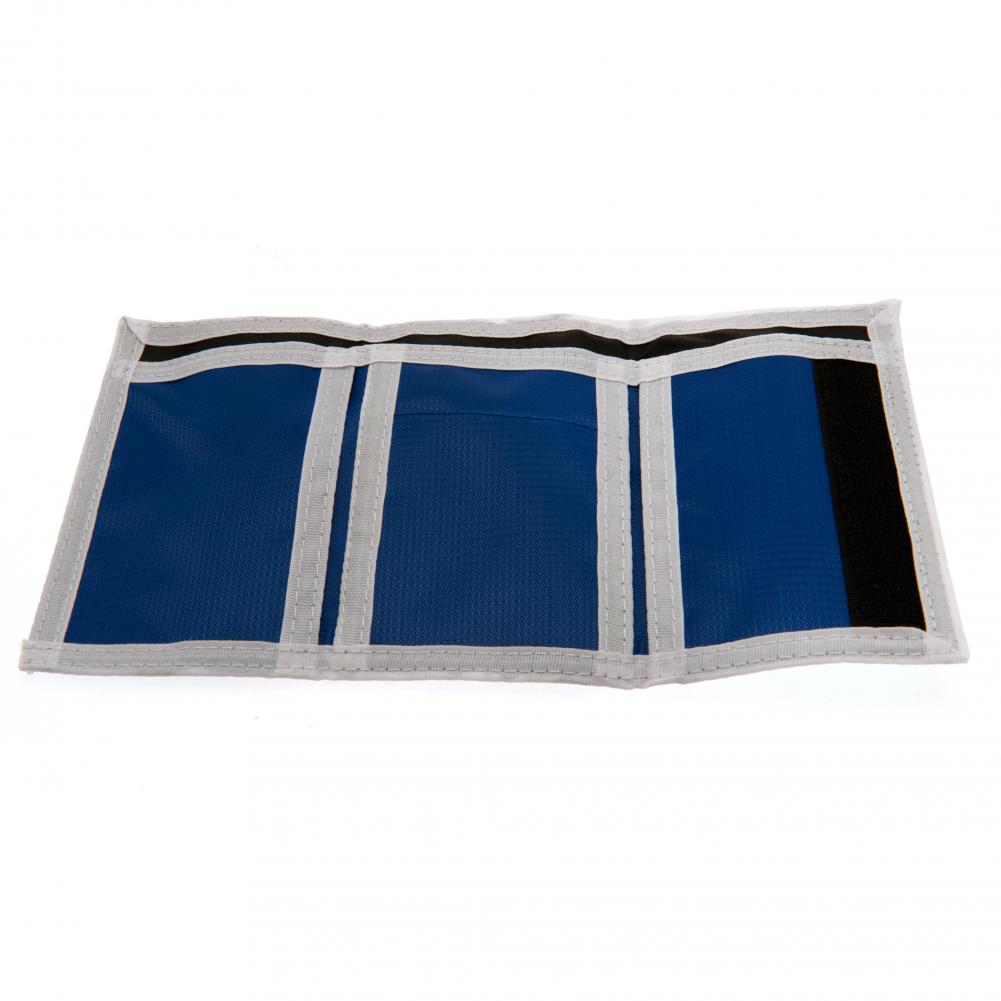 White-Blue - Back - Real Madrid CF Touch Fastening Fade Design Nylon Wallet