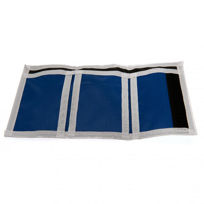 White-Blue - Back - Real Madrid CF Touch Fastening Fade Design Nylon Wallet
