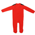 Red - Back - Wales RU Baby Sleepsuit