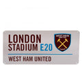 White - Front - West Ham United FC Street Sign