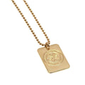 Gold - Front - Celtic FC Gold Plated Dog Tag And Chain