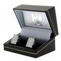 Silver - Back - Manchester City F.C. Crest Stainless Steel Cufflinks
