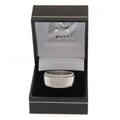 Silver - Back - Manchester City FC Official Stainless Steel Spinner Ring
