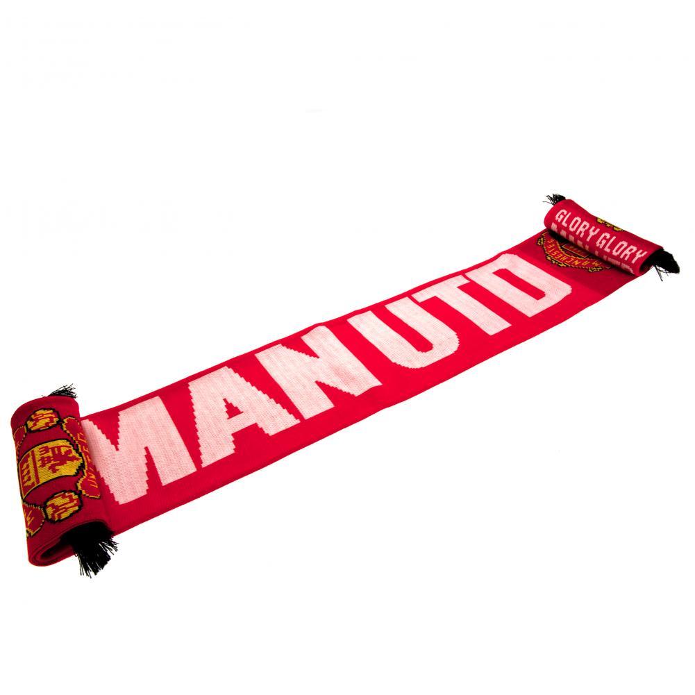 Red - Back - Manchester United FC Scarf GG