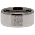 Steel - Front - Manchester City FC Band Ring