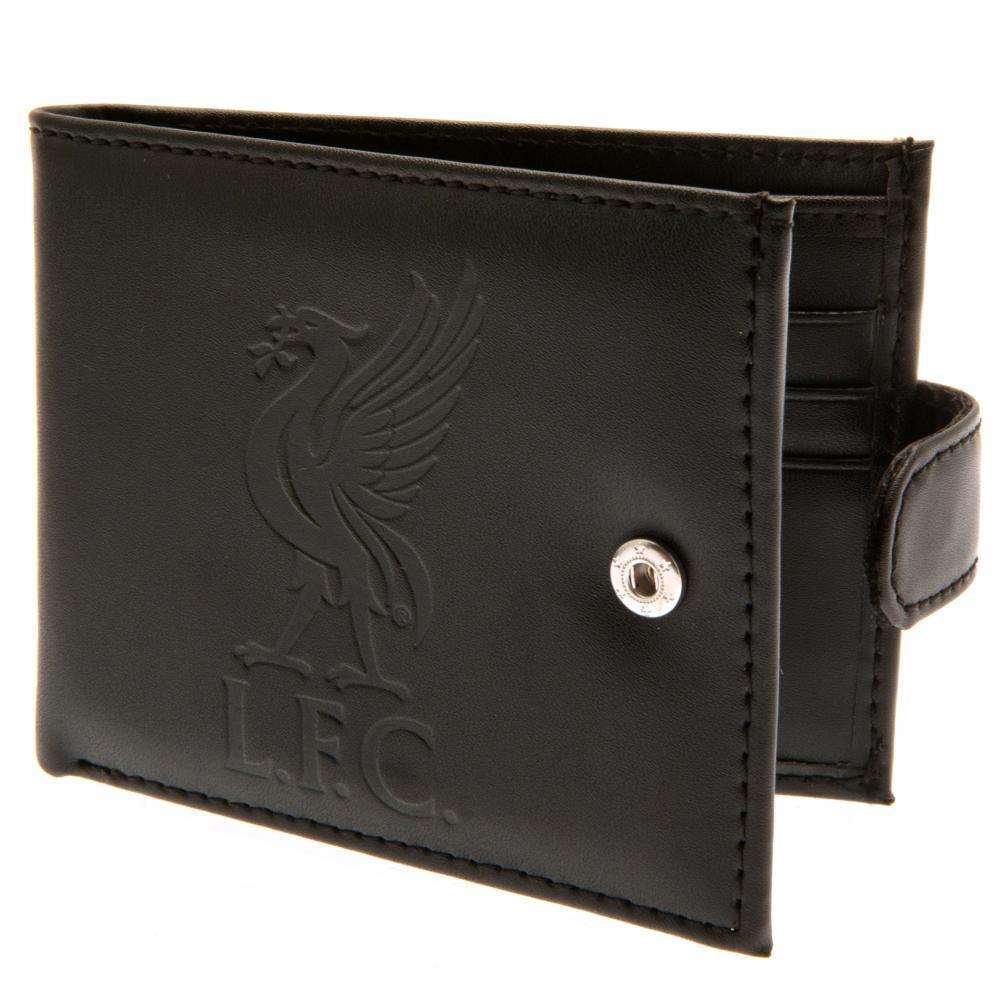 Black - Front - Liverpool FC RFID Anti Fraud Leather Wallet