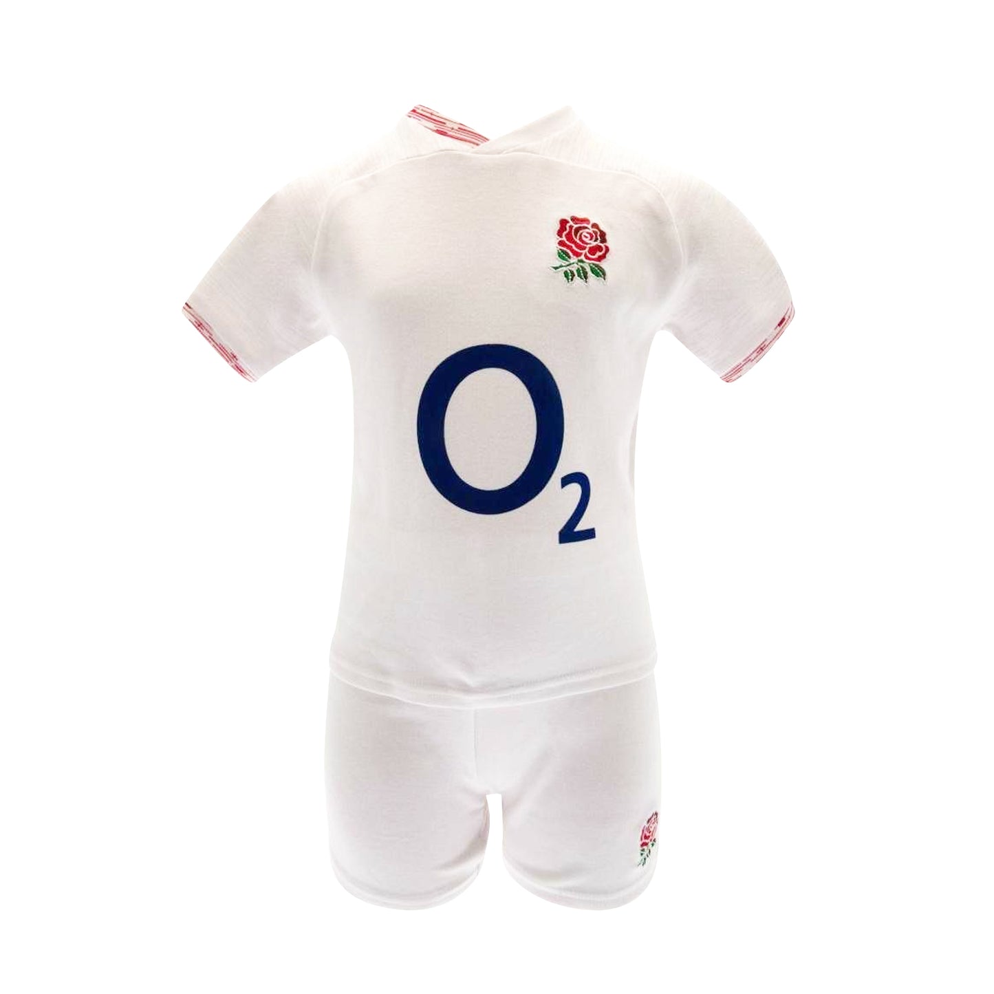 White - Front - England RFU Children-Kids T Shirt And Shorts Set