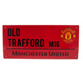 Red-Black - Back - Manchester United FC Street Sign