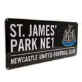 Black-White - Front - Newcastle United FC Street Sign