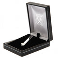 Silver - Back - West Ham United FC Silver Plated Tie Slide