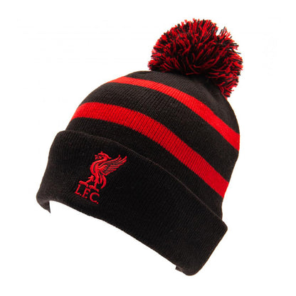 Black-Red - Side - Liverpool FC Unisex Adults Ski Hat