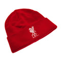 Red - Front - Liverpool FC Unisex Adults Knitted Hat