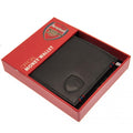 Black - Lifestyle - Arsenal FC Mens Leather Stitched Wallet