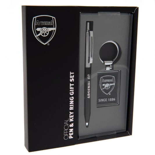 Black-Silver - Front - Arsenal FC Pen And Keyring Set