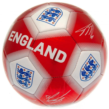 Red - Front - England FA Football Signature