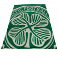 Green - Front - Celtic FC Crest Fleece Blanket