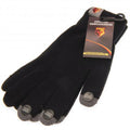 Black - Back - Watford FC Adults Knitted Touchscreen Gloves