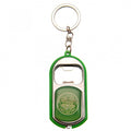 Green-Silver - Front - Celtic FC Torch and Bottle Opener Keyring