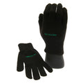 Black-Green - Front - Celtic FC Childrens-Kids Knitted Gloves