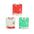 Green-Red-White - Front - Liverpool FC Retro Badge Set (Pack of 3)