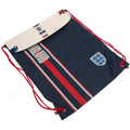 Navy-Red - Back - England FA Stripe Drawstring Bag