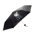 Black-Silver - Front - Liverpool FC Crest Folding Umbrella