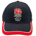 Navy-Red - Front - England Rugby Unisex Adult Baseball Cap