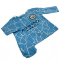 Blue - Back - Manchester City FC Baby Sleepsuit