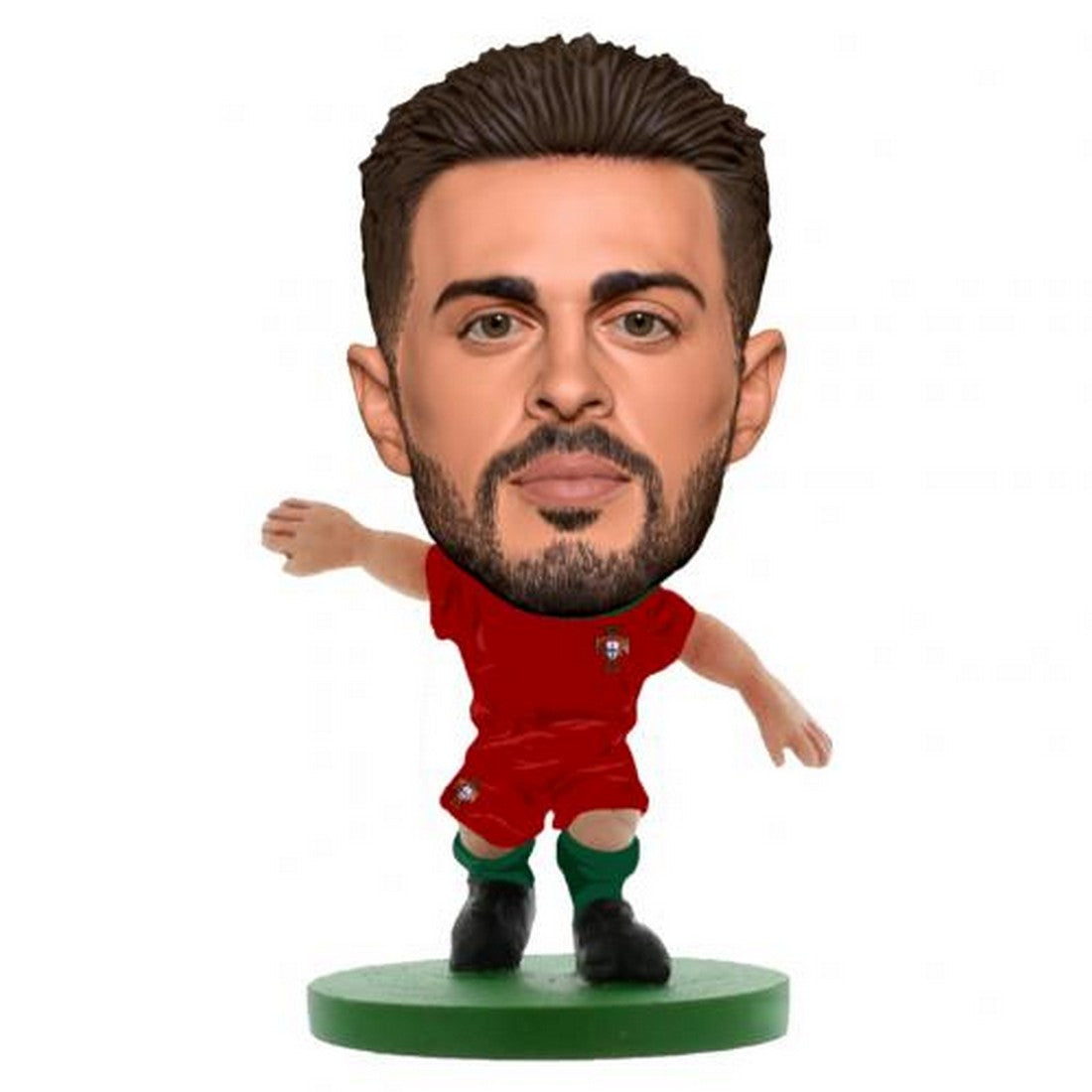 Red - Front - Portugal SoccerStarz Bernardo Silva Figure