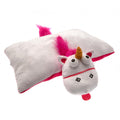 White-Pink - Back - Despicable Me Official Fluffy Unicorn Folding Cushion
