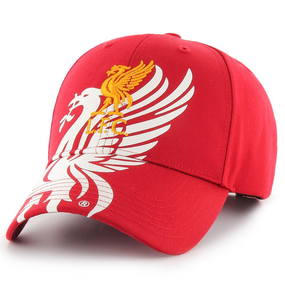 Red - Back - Liverpool FC Unisex Adult Baseball Cap