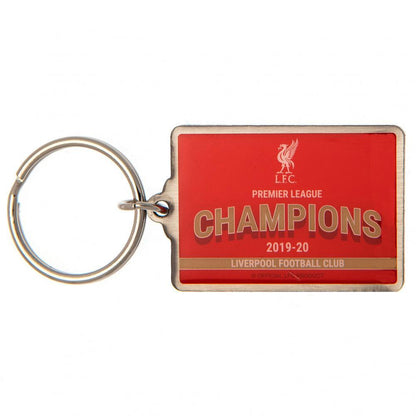 Red - Front - Liverpool FC Premier League Champions Keyring