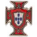 Red-Gold-White - Front - FPF Portugal Crest Badge