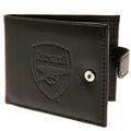 Black - Front - Arsenal FC RFID Anti Fraud Wallet