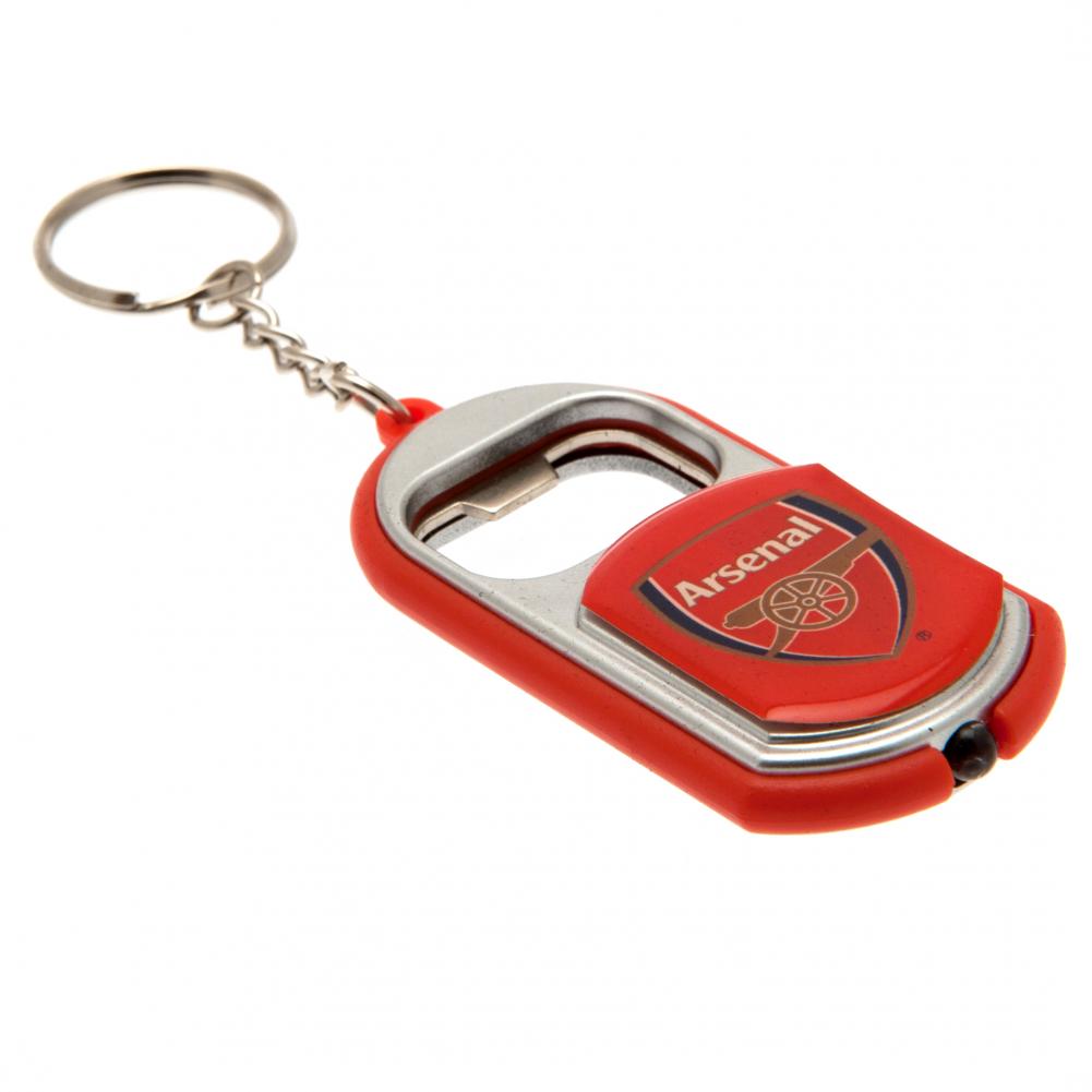 Red - Back - Arsenal FC Key Ring Torch Bottle Opener
