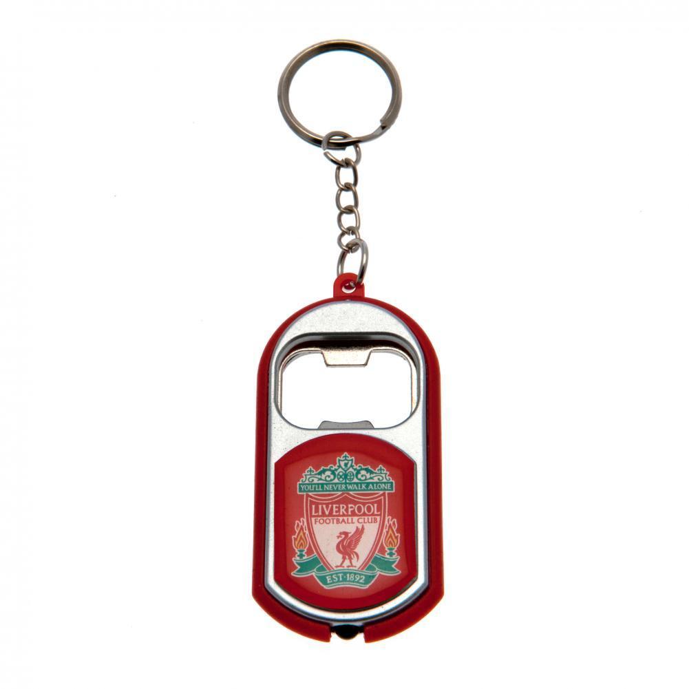 Red - Front - Liverpool FC Key Ring Torch Bottle Opener