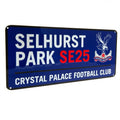 Royal Blue-White-Red - Back - Crystal Palace FC Street Sign