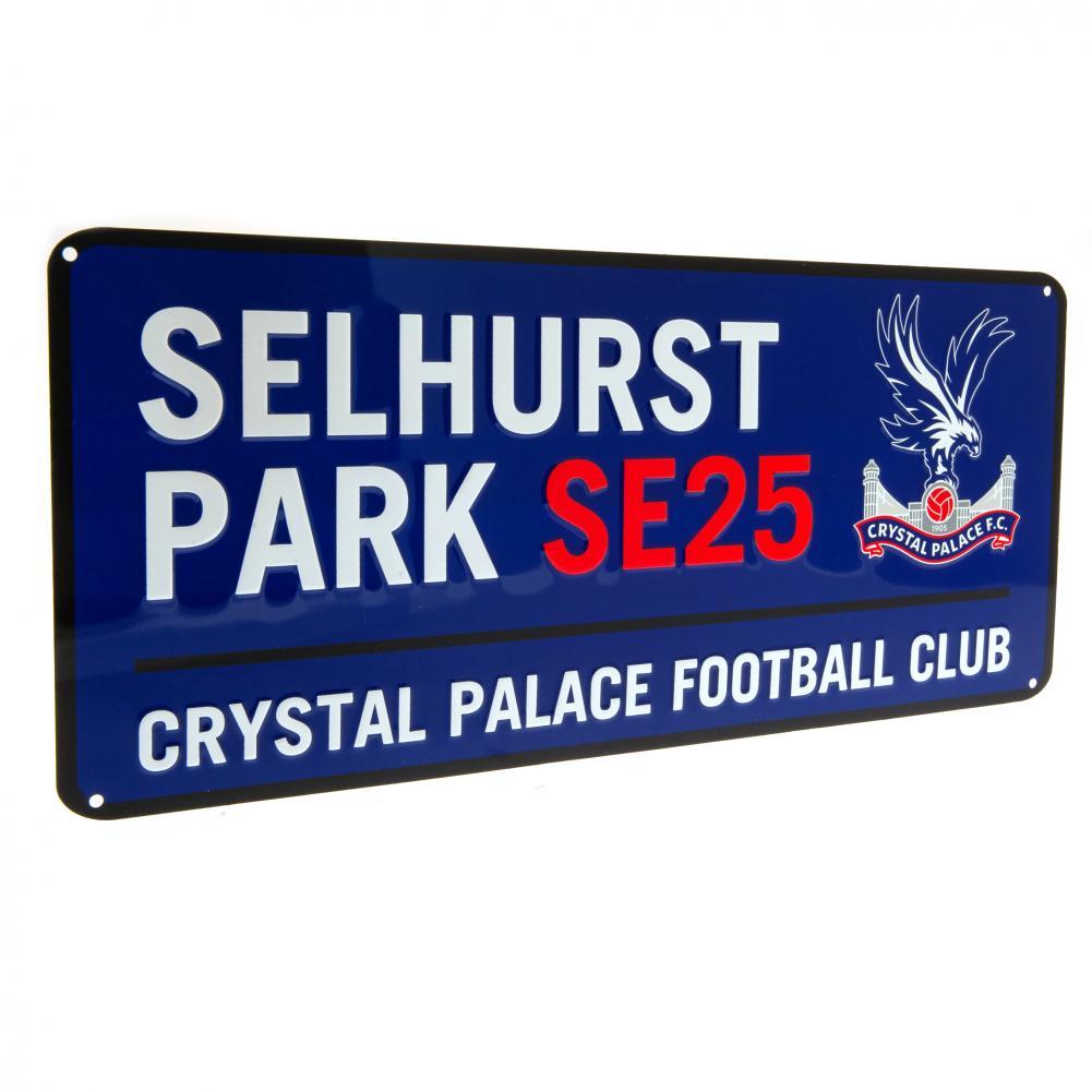 Royal Blue-White-Red - Back - Crystal Palace FC Street Sign