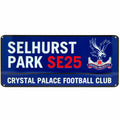Royal Blue-White-Red - Front - Crystal Palace FC Street Sign