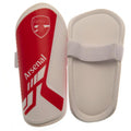 Red-White - Front - Arsenal FC Childrens-Kids Shin Guards