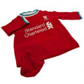 Red - Back - Liverpool FC Baby Logo Sleepsuit