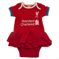 Red-White - Front - Liverpool FC Baby Tutu Skirt Bodysuit