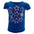 Blue - Front - Chelsea FC Childrens-Kids Stars T-Shirt