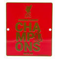 Red-Gold - Front - Liverpool FC Premier League Champions Window Sign