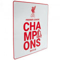 White-Red - Back - Liverpool FC Premier League Champions Door Sign