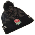 Black-Grey - Side - England RFU Unisex Adult Umbro Ski Hat